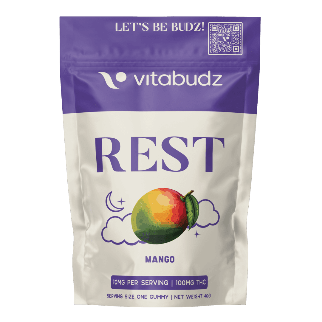 Rest • Mango Gummies • 10pk • 100mg -  | Treehouse Cannabis