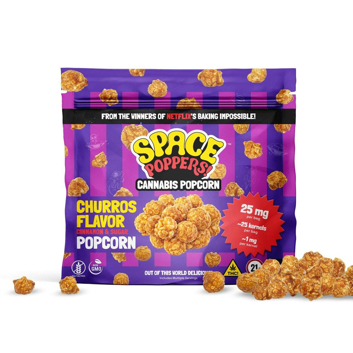 product image Churro's Flavored infused Popcorn | 25mg
