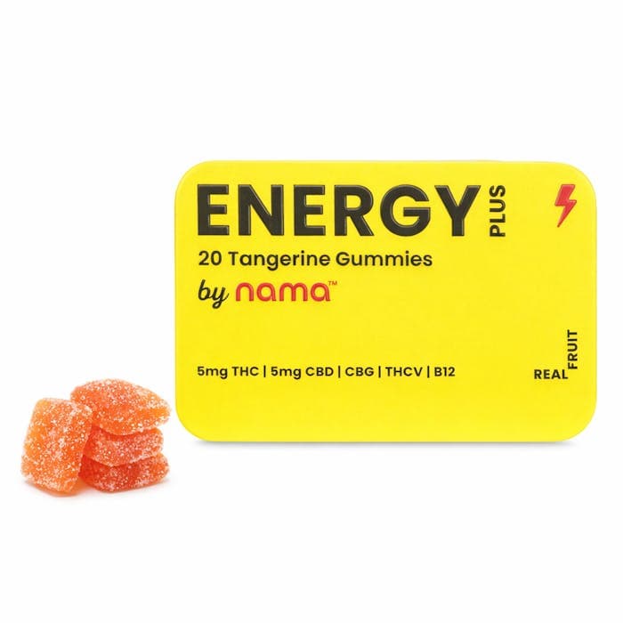 Energy Plus Tangerine Gummies THC/CBD/THCV/CBG/B12 • 100mg - nama | Treehouse Cannabis