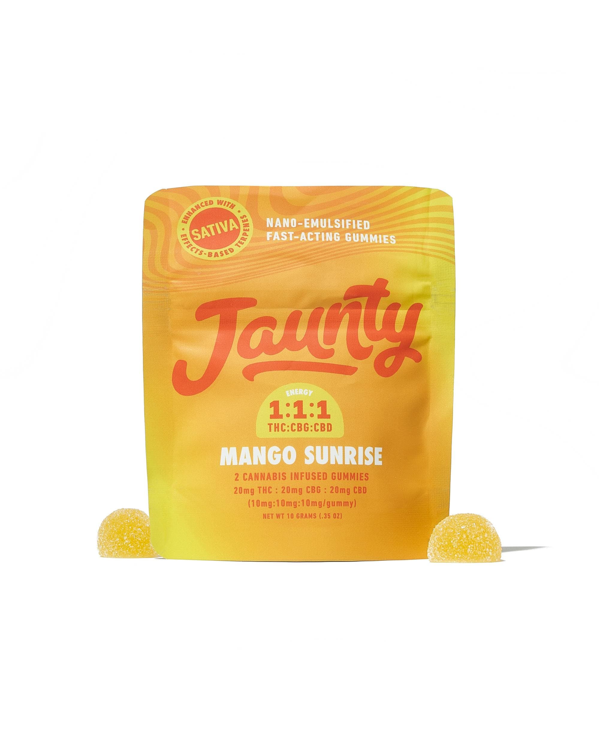 product image for Mango Sunrise 1:1:1 THC:CBG:CBD 20mg 2pk