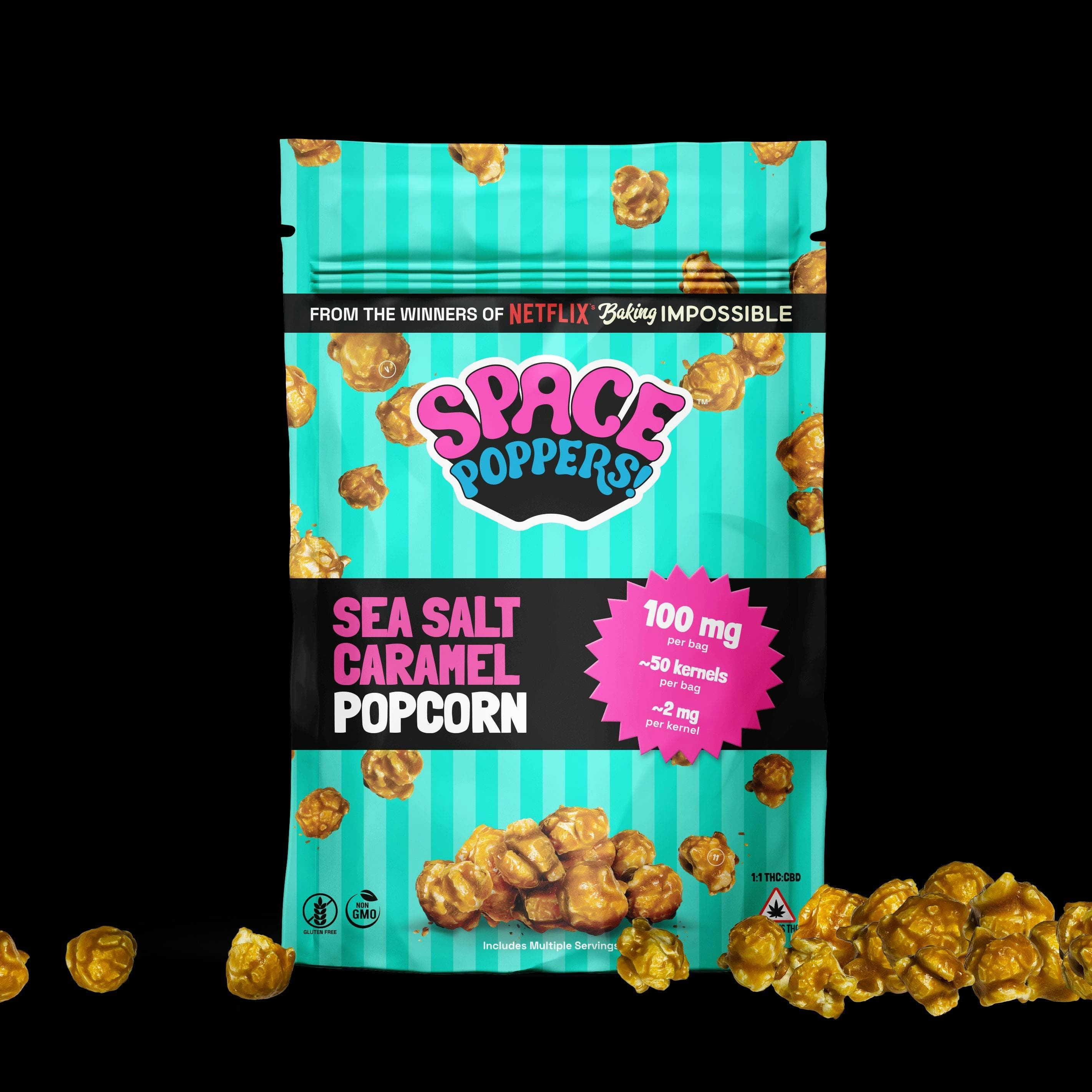 product image for Sea Salt & Caramel infused Popcorn 100mg