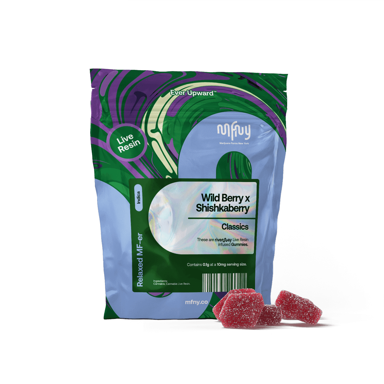 product image for Wild berry x Shishkaberry Live Resin Gummies 10 Pack 100mg