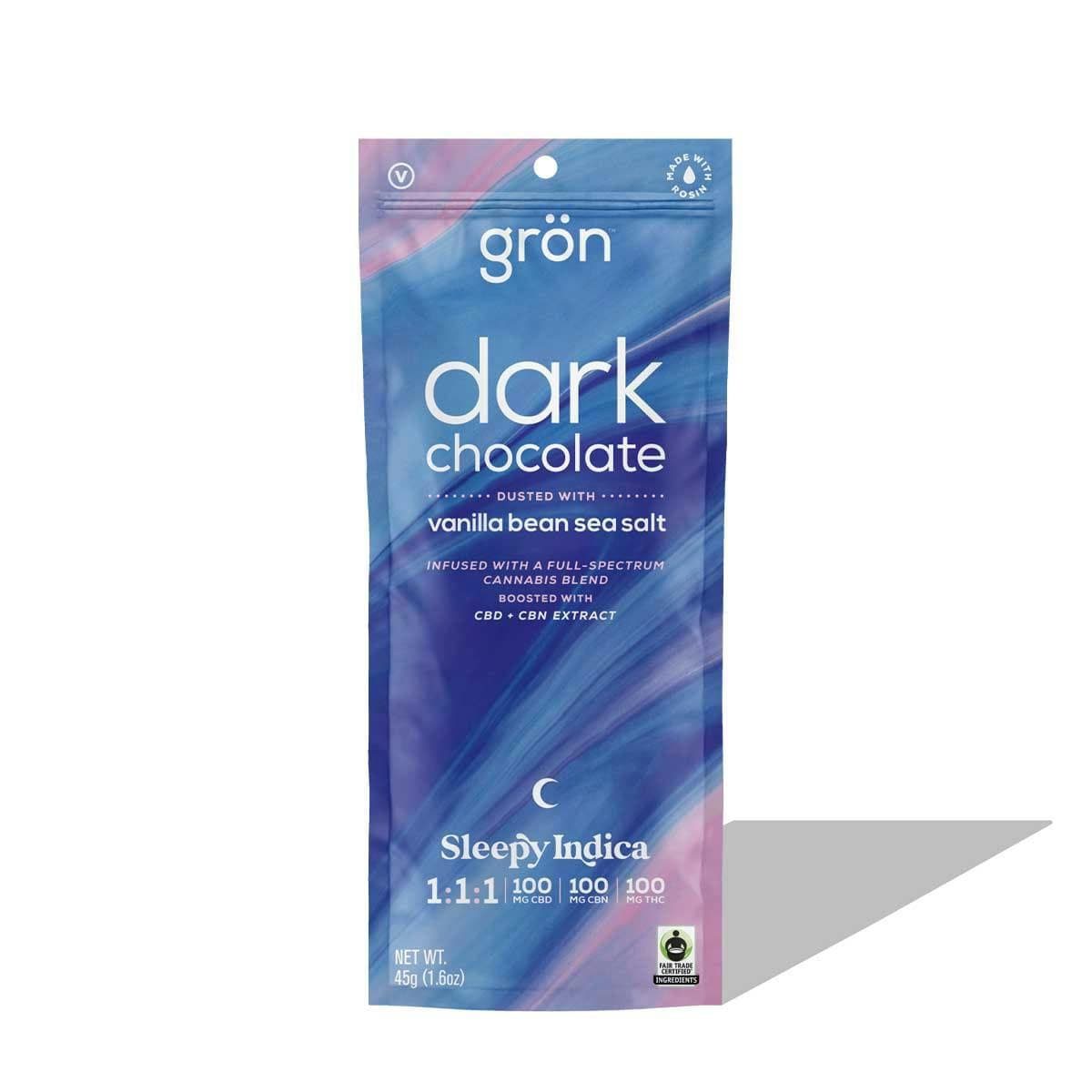 product image for 1:1:1 Dark Chocolate w/ Vanilla Bean Sea Salt CBD/CBN/THC 100mg
