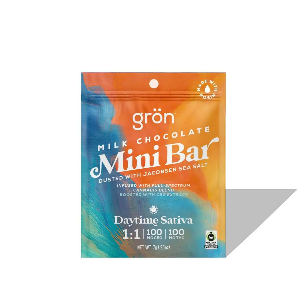 product image for 1:1 Milk Chocolate Mini Bar - CBG/THC - Daytime Sativa