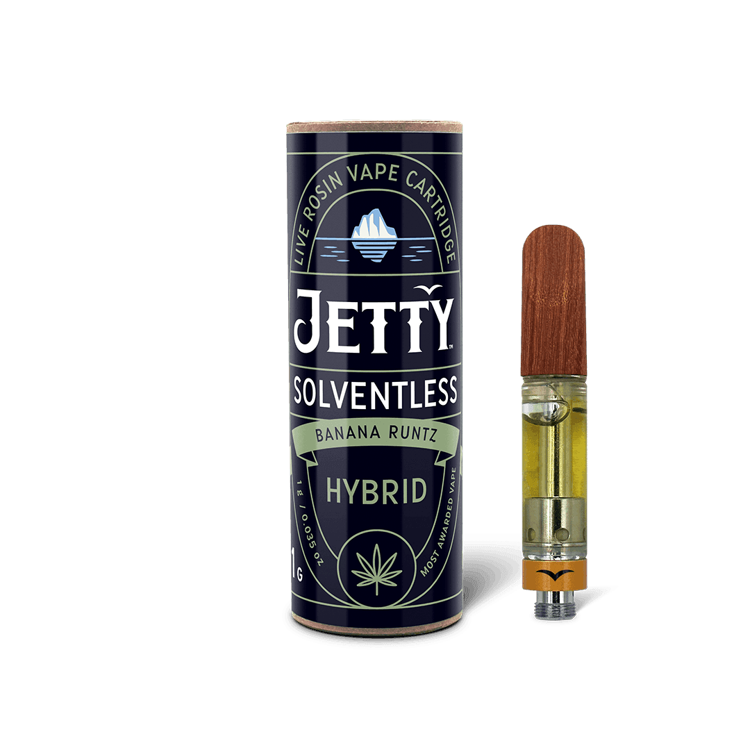 Banana Runtz Solventless Live Rosin Cartridge - Jetty Extracts | Treehouse Cannabis