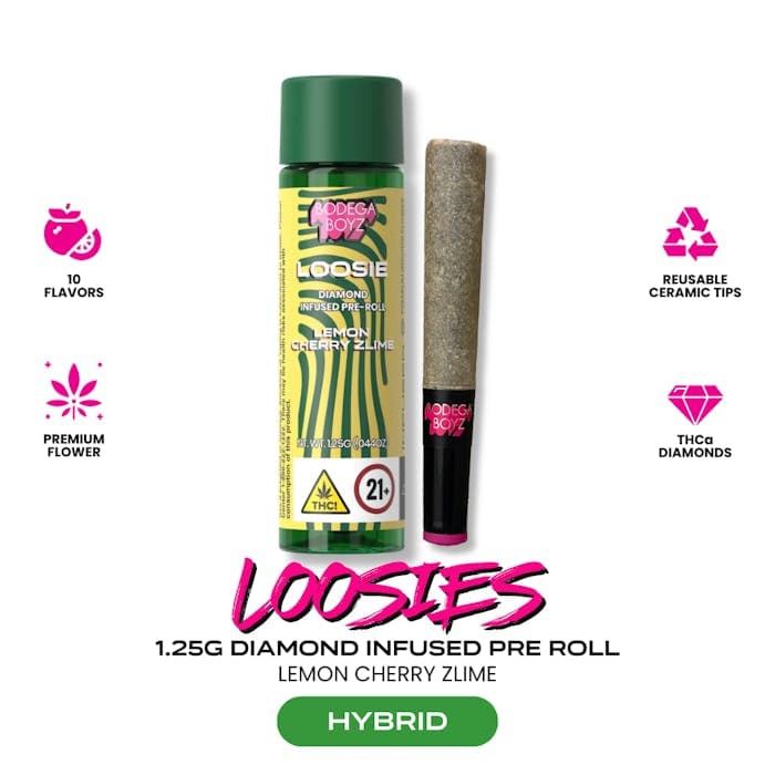 Lemon Cherry Zlime Infused Pre-roll 1.25g - BODEGA BOYZ