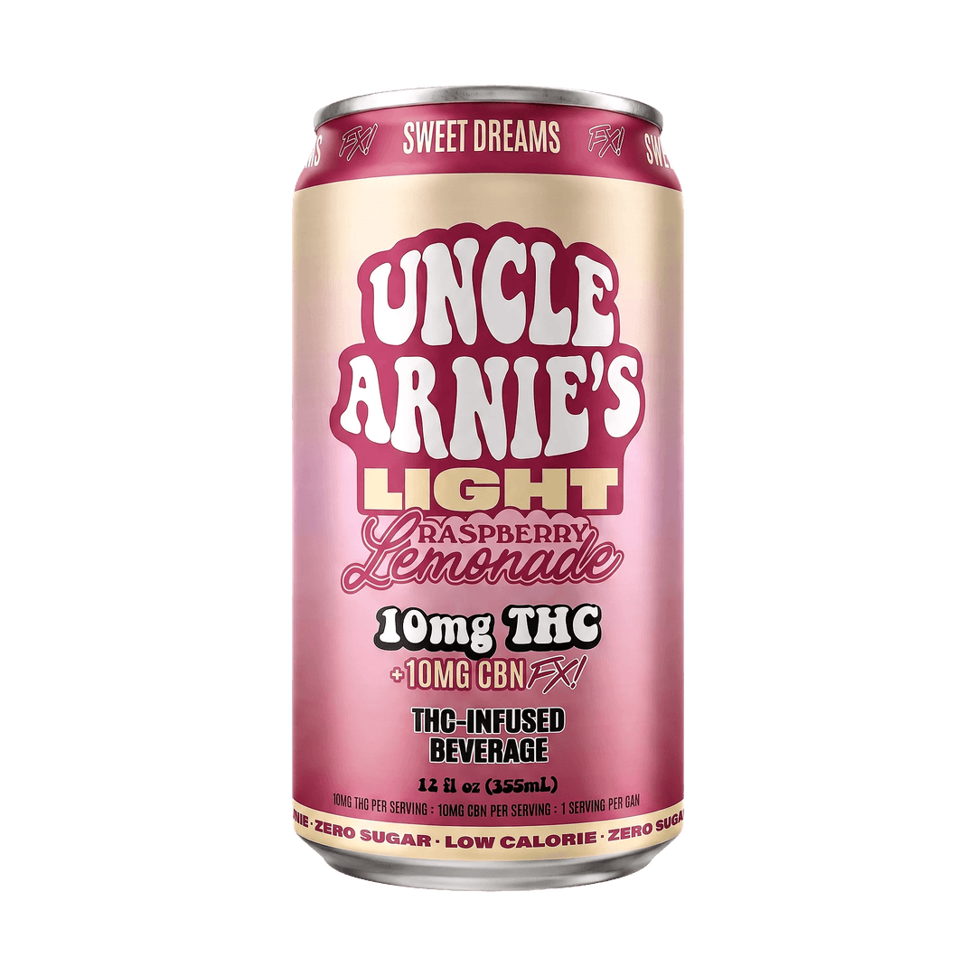 Raspberry Lemonade "Light" • 10mg THC • 10mg CBN - Uncle Arnie's | Treehouse Cannabis