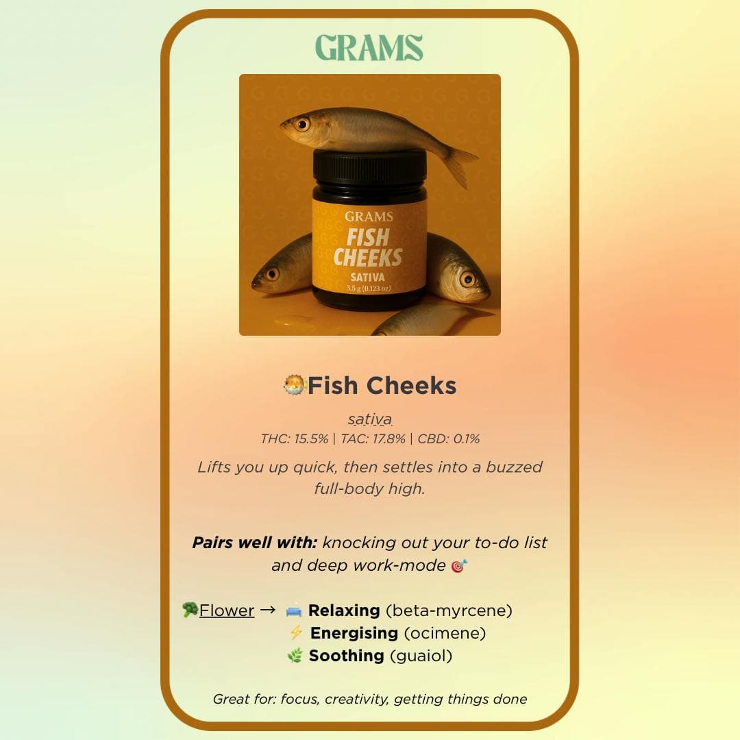 Fish Cheeks Flower 3.5g - Grams