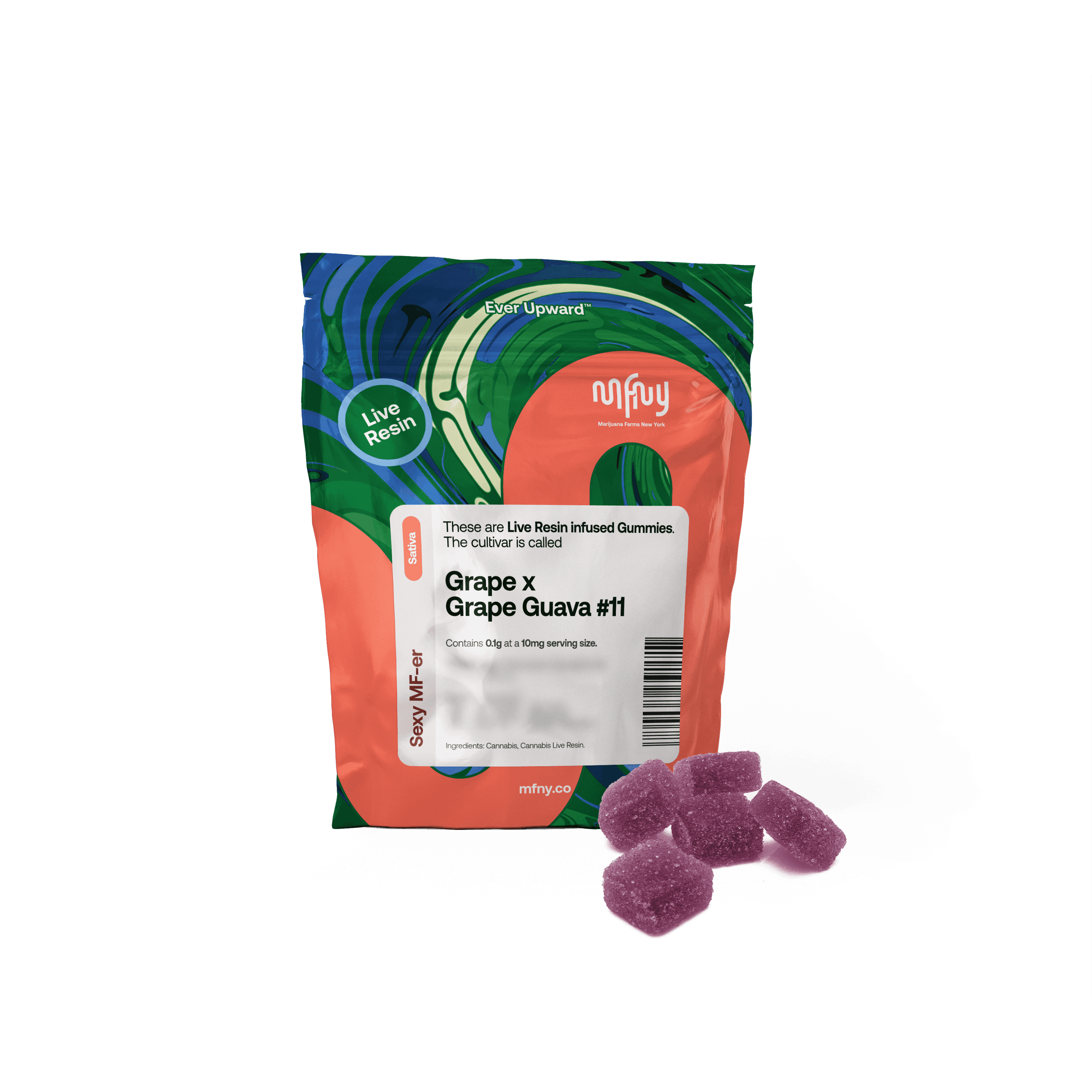 Grape x Grape Guava 11 Live Resin 10 Pack Gummies - MFNY