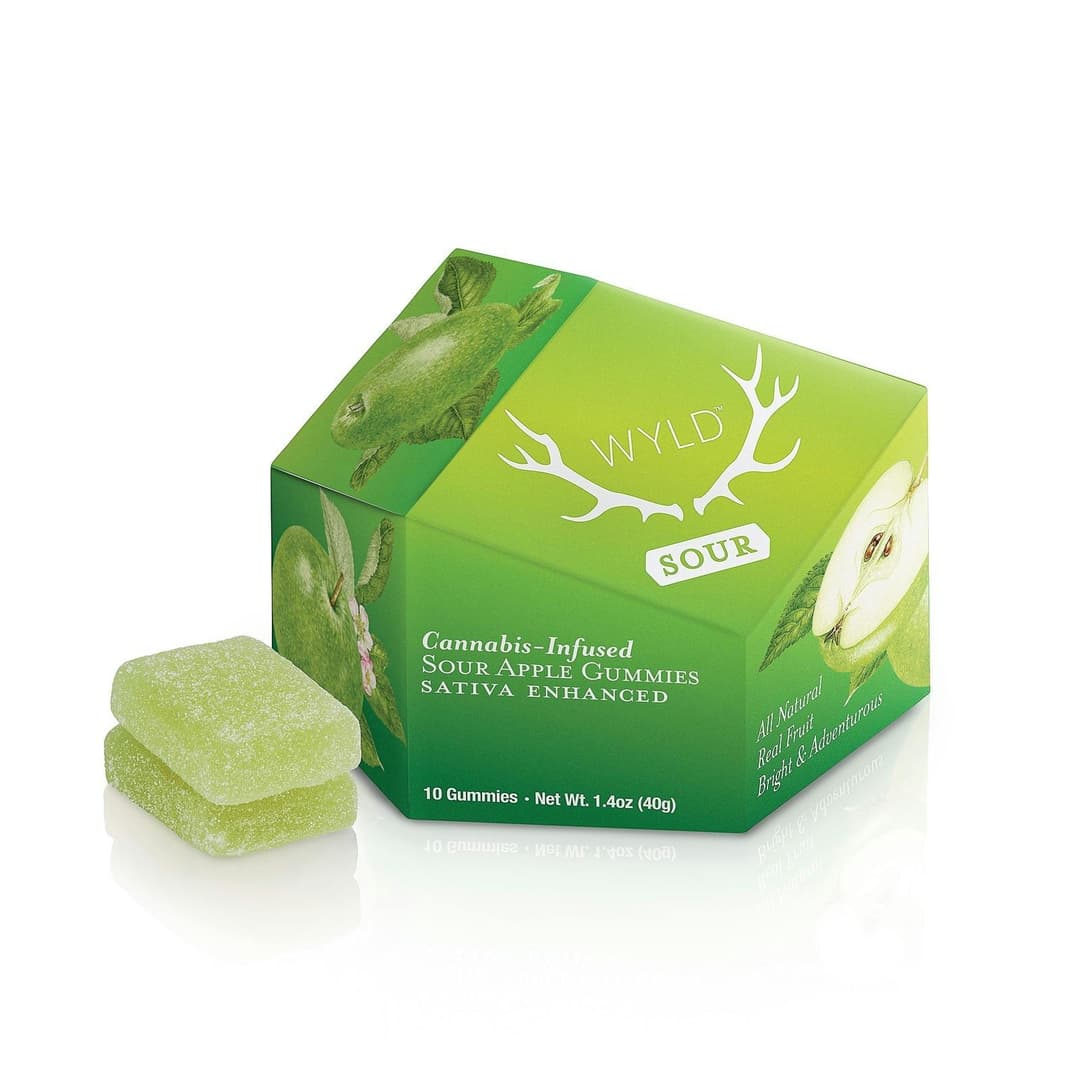 Sour Apple • 10 Pack Gummies • 100mg - Wyld | Treehouse Cannabis