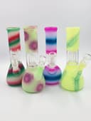 8" Painted Percolater Water Pipe (Assorted Color)