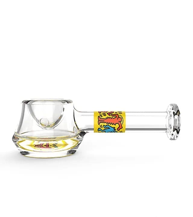product image for Keith Haring Glass Spoon Pipe - White