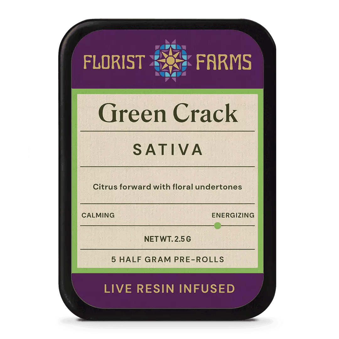 product image for Green Crack 5 Pack infused Pre-Rolls 2.5g