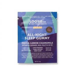 Loosie Lemon Chamomile & Hibiscus All Night Sleep Gummie | 100mg THC | 100mg CBD | 100mg CBN