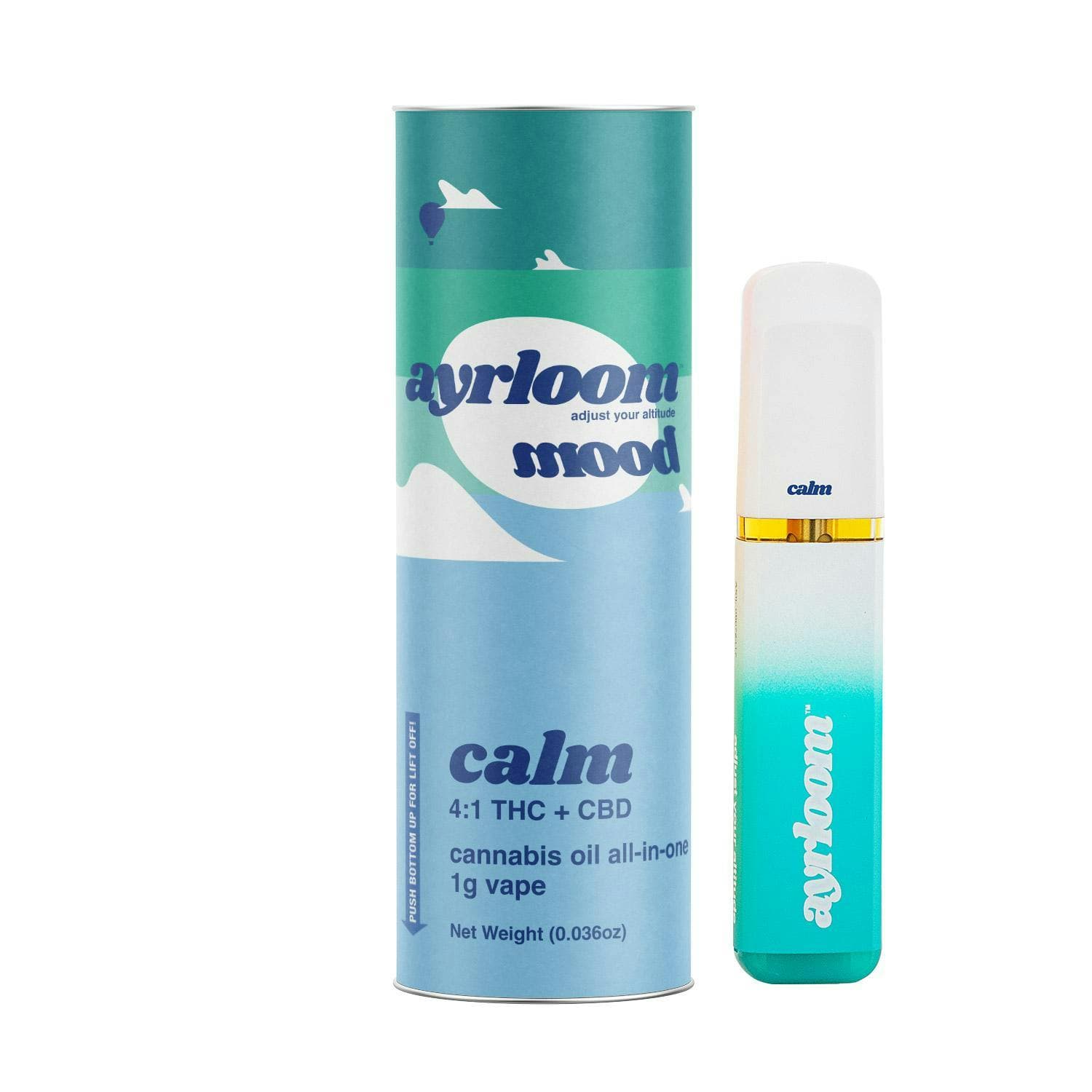 Calm Mood THC:CBD Disposable 1g - ayrloom