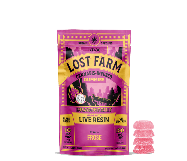 Dragonfruit x Frosè Live Resin Gummies • 10 Pack - Lost Farm | Treehouse Cannabis - Weed delivery for New York