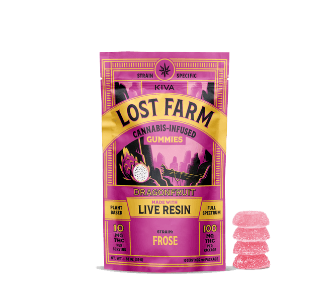 Dragonfruit x Frosè Live Resin Gummies • 10 Pack - Lost Farm | Treehouse Cannabis