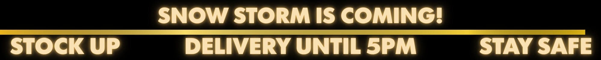 Delivery Update! - Sales Banner