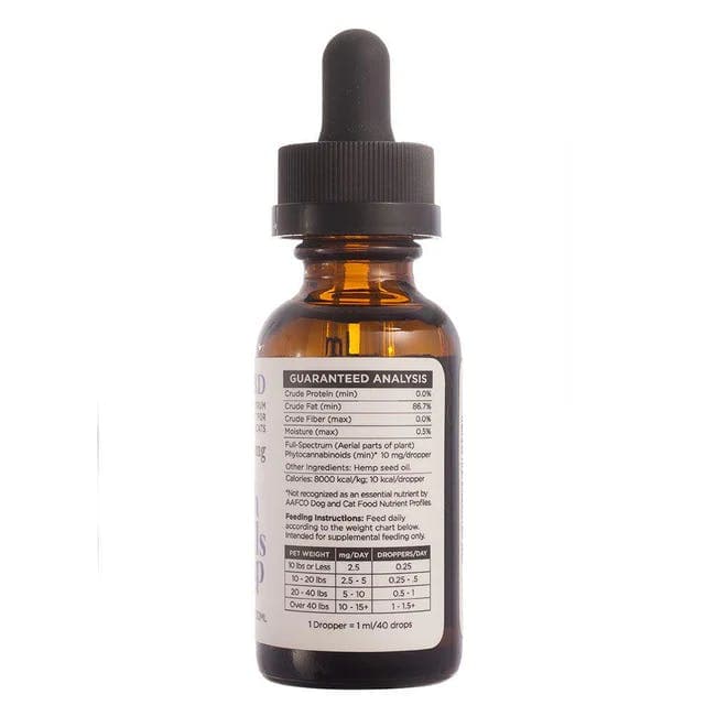 Small Pet CBD Tincture 300MG CBD - High Falls Hemp CBD