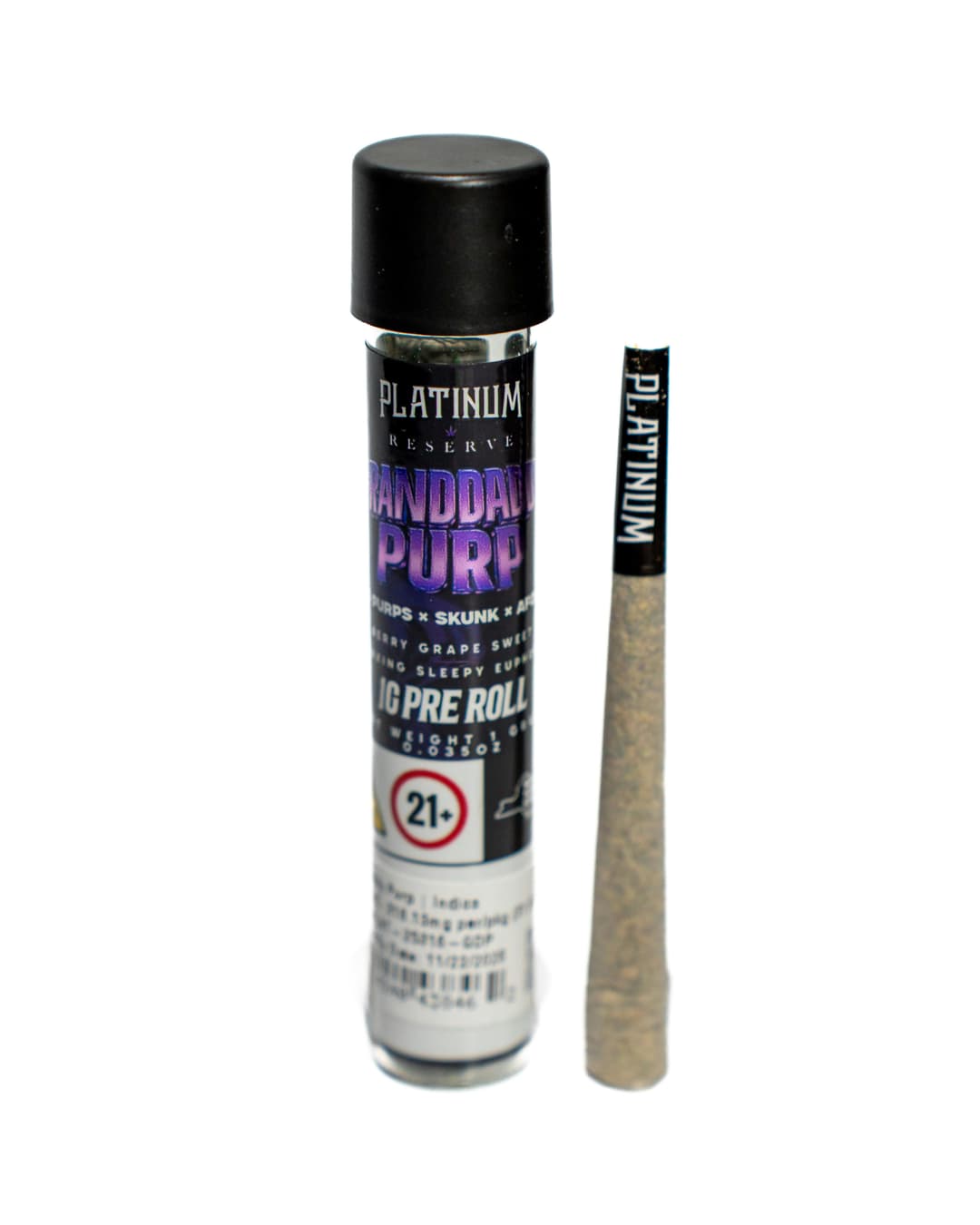 Grand Daddy Purp • Pre Roll • 1g - Platinum Reserve | Treehouse Cannabis