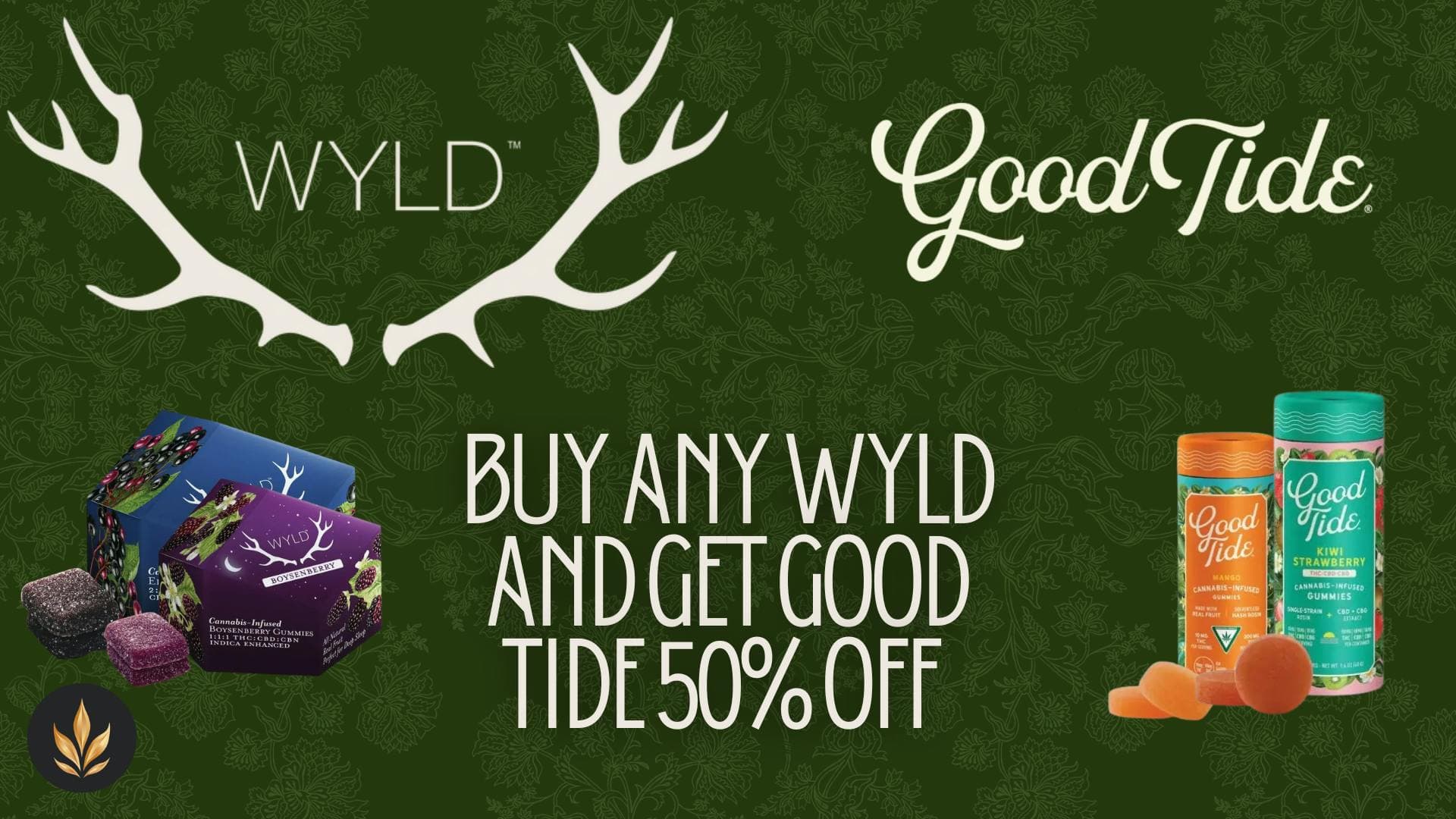 Buy any Wyld product and get any Good Tide product 50% off!