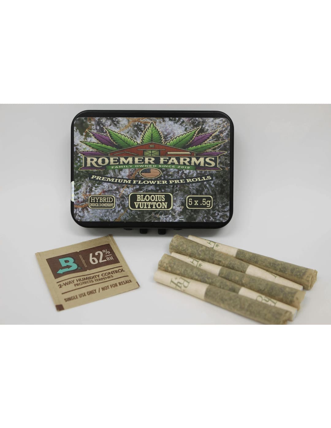 Blooius Vuitton • 5pk Pre-rolls • 2.5g - Roemer Farms | Treehouse Cannabis