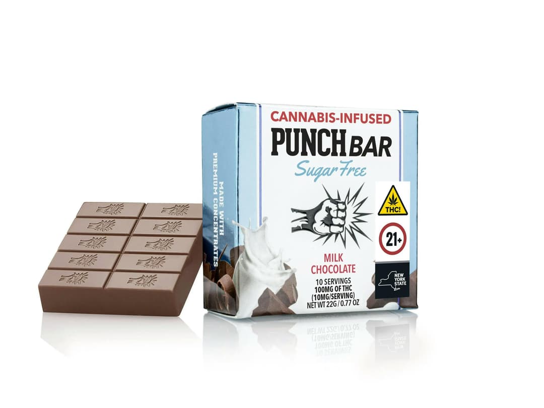 Milk Chocolate Sugar Free • Chocolate • 100mg - Punch Bar | Treehouse Cannabis