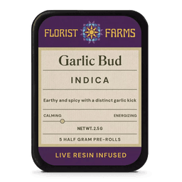 Garlic Bud • 5 Pack infused Pre-Rolls • 2.5g