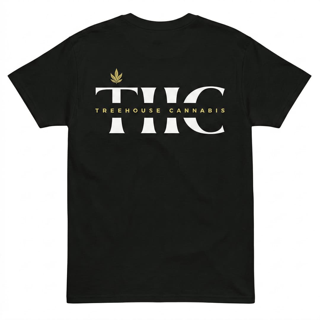 Treehouse Chest Logo Premium Heavy Cotton T-Shirt - Treehouse Cannabis | Treehouse Cannabis
