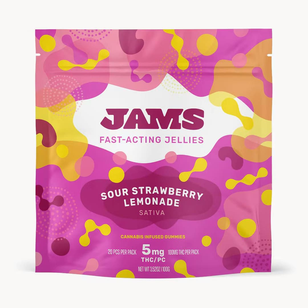 Sour Strawberry Lemonade Fast Acting Nano Gummies • 100 mg - JAMS | Treehouse Cannabis