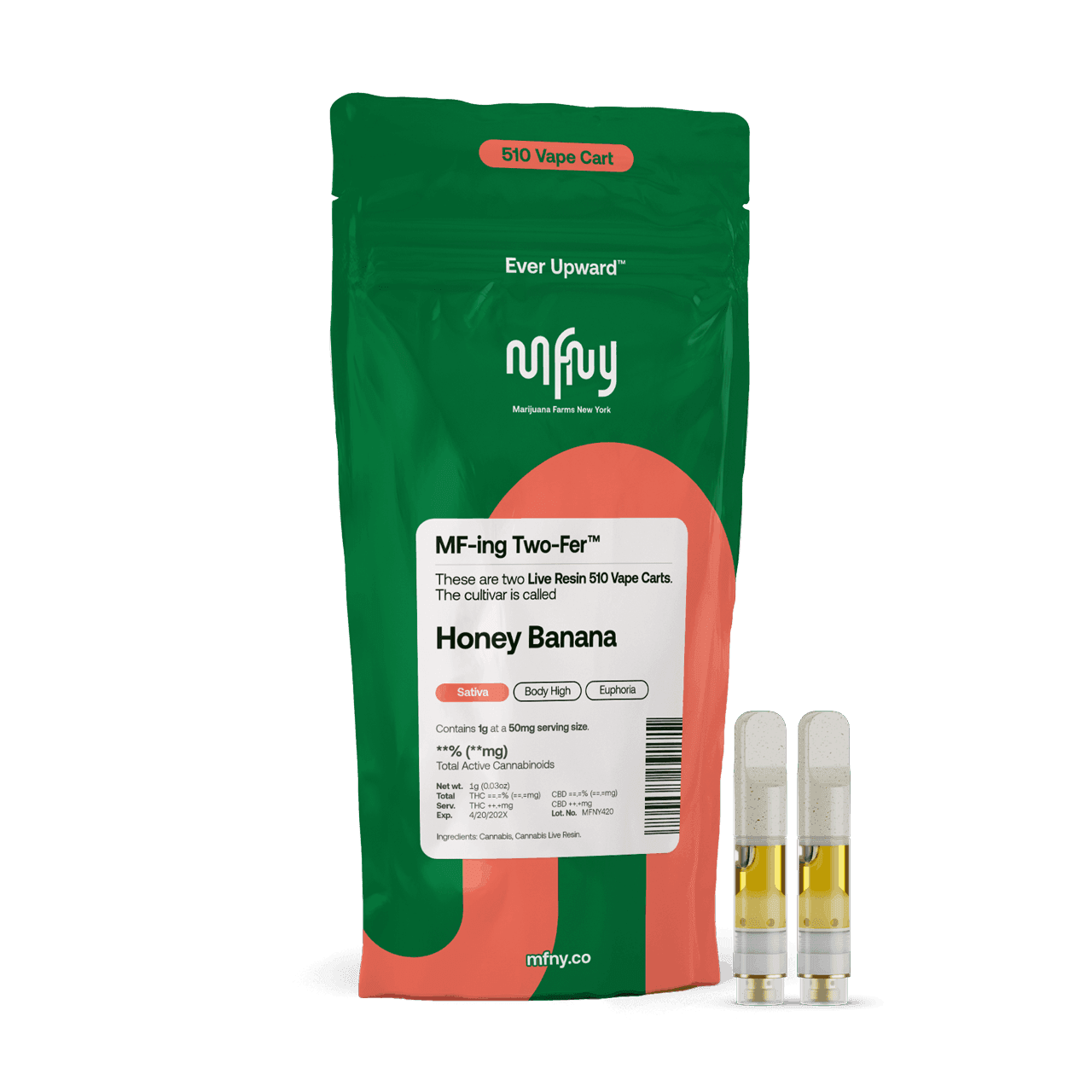 product image for Honey Banana 2 Pack Cartridge 1g