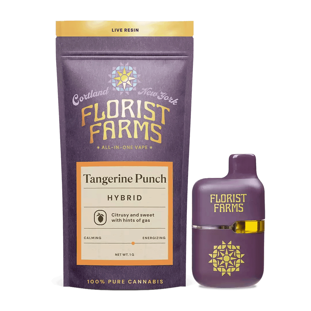 Tangerine Punch • Disposable Live Resin Vape • 1g - Florist Farms | Treehouse Cannabis