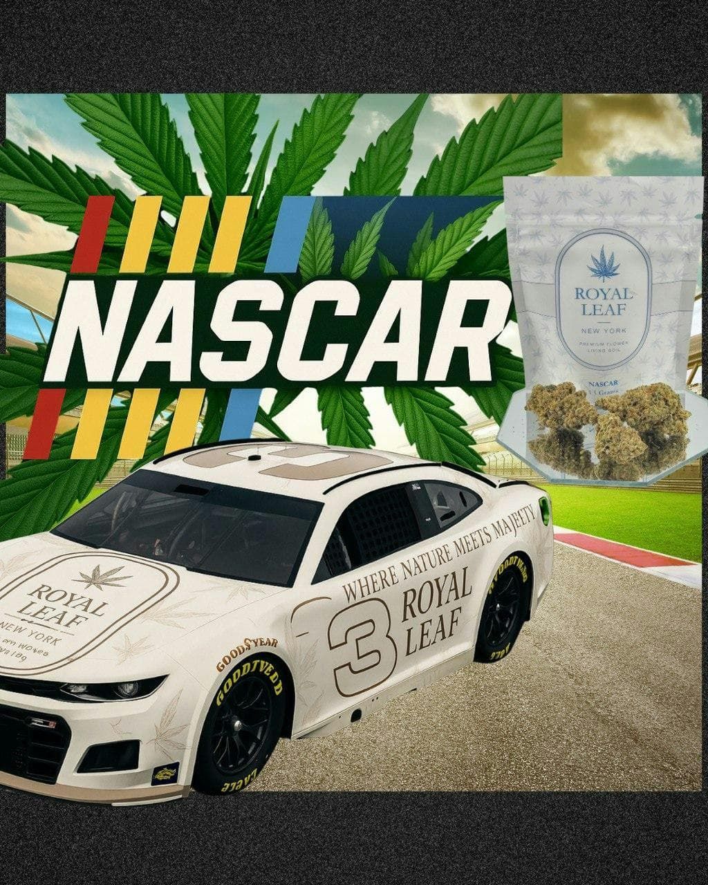 Nascar Flower 3.5G - Royal Leaf