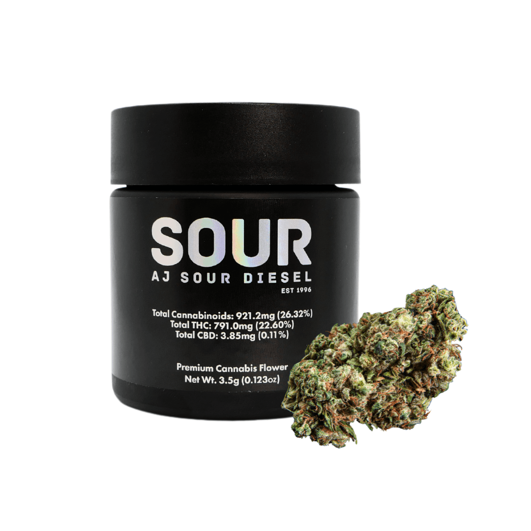 AJ Sour Diesel Flower House Flower 3.5g - Flower House