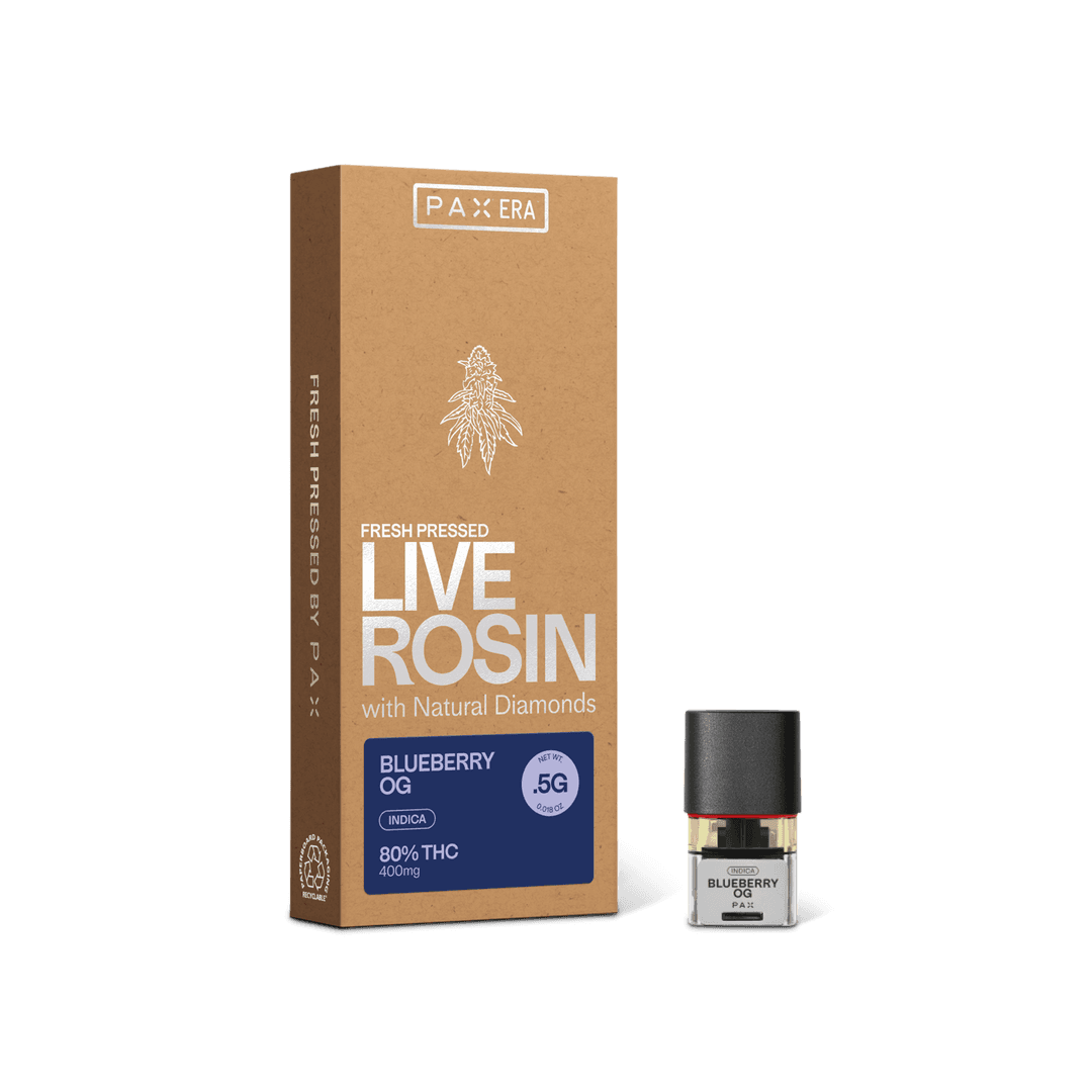 Blueberry OG  • Live Rosin Pod .5g - PAX | Treehouse Cannabis