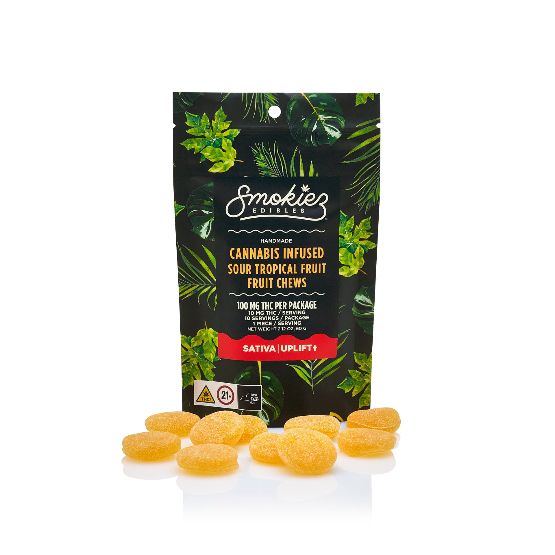 Sour Tropical Fruit Smokiez 10 Pack 100mg - Smokiez