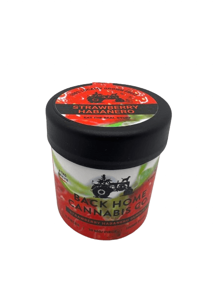 Strawberry Habanero Back Home Cannabis 10 pack 100mg - Back Home Cannabis
