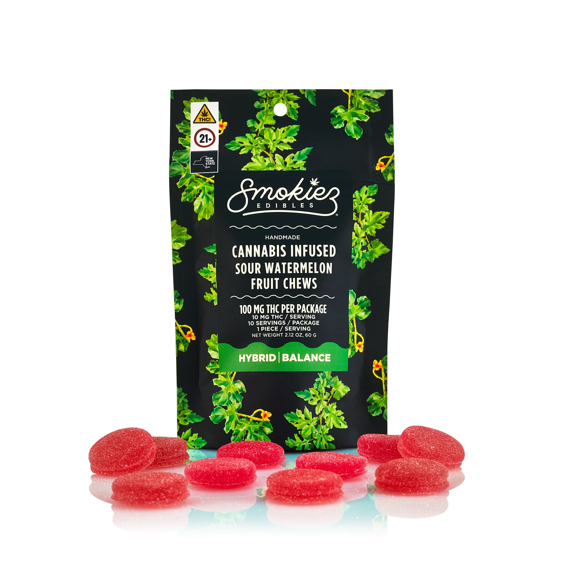 Sour Watermelon Smokiez 10 Pack 100mg - Smokiez