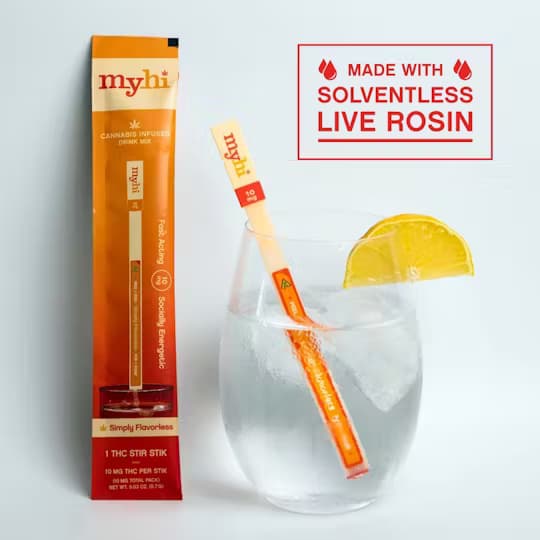 MyHi • Stir Stiks • Simply Flavorless Single • Energy • 10mg - My Hi | Treehouse Cannabis