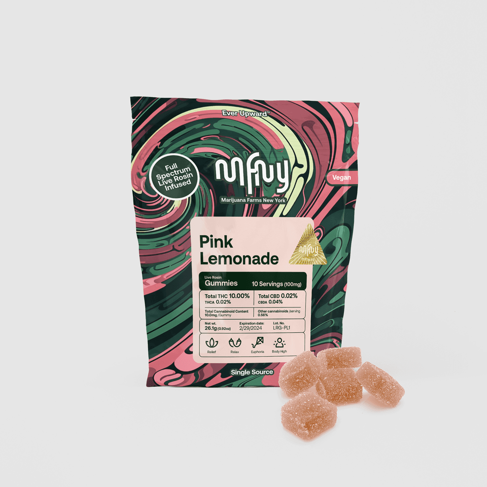 Pink Lemonade MFNY Gummies 10 Pack 100mg - MFNY