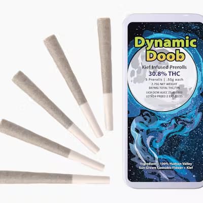 Dynamic Doob Kief Infused High Falls Canna Pre-Rolls 5 Pack 2.75g - High Falls Canna