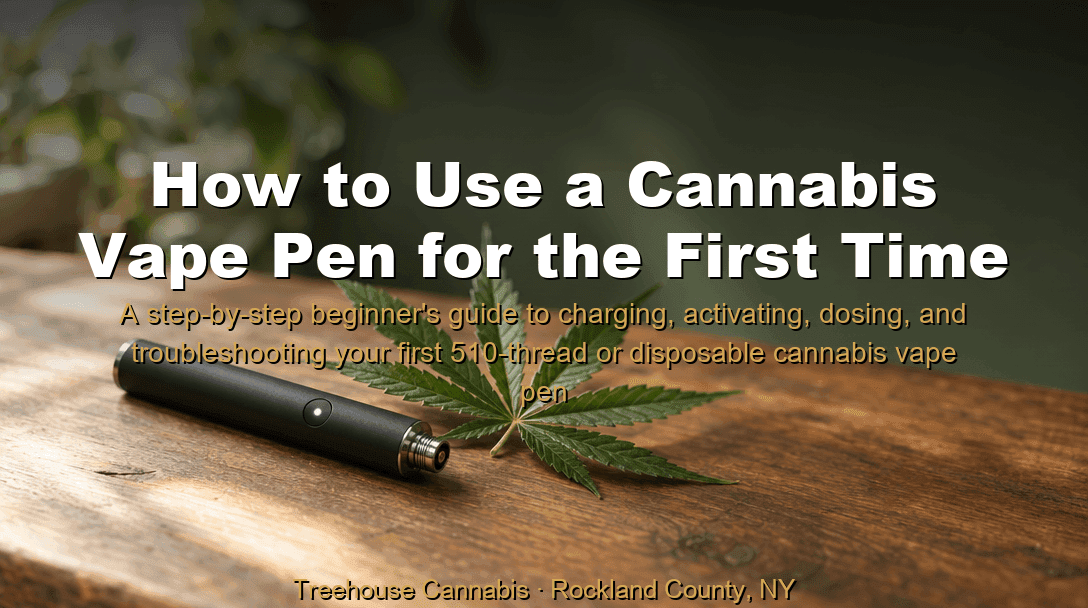 How to Use a Cannabis Vape Pen for the First Time blog post cover image