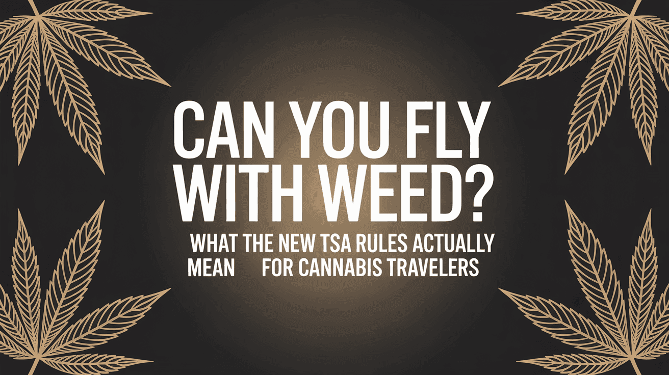 Can You Fly with Weed? What the New TSA Rules Actually Mean for Cannabis Travelers