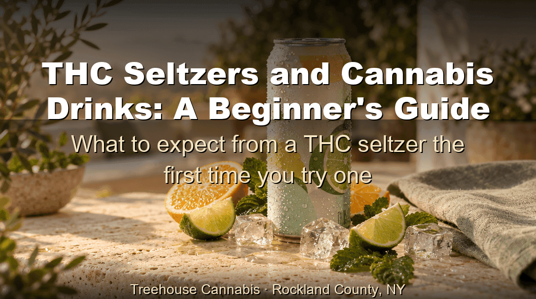 THC Seltzers and Cannabis Drinks: A Beginner’s Guide blog post cover image