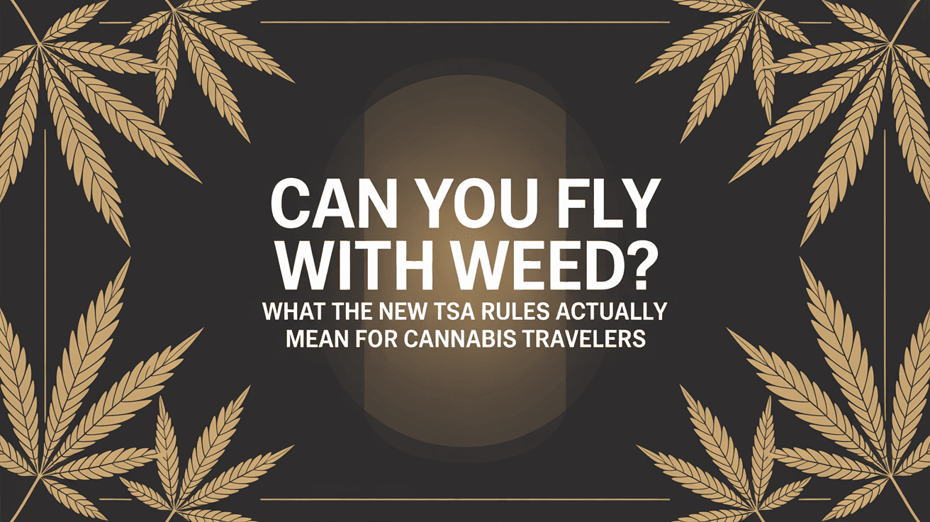 Can You Fly with Weed? What the New TSA Rules Actually Mean for Cannabis Travelers blog post cover image