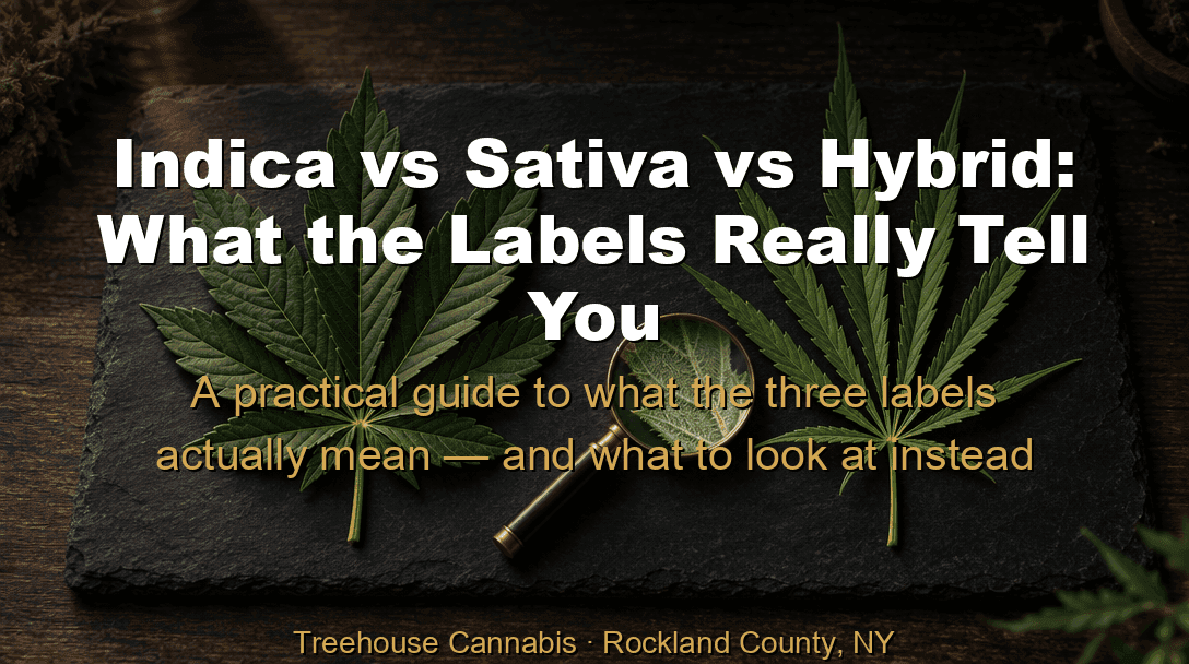 Indica vs Sativa vs Hybrid: What the Labels Really Tell You blog post cover image