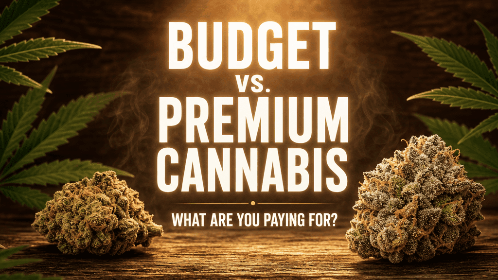 Budget Cannabis vs Premium Cannabis: What Are You Paying For? blog post cover image