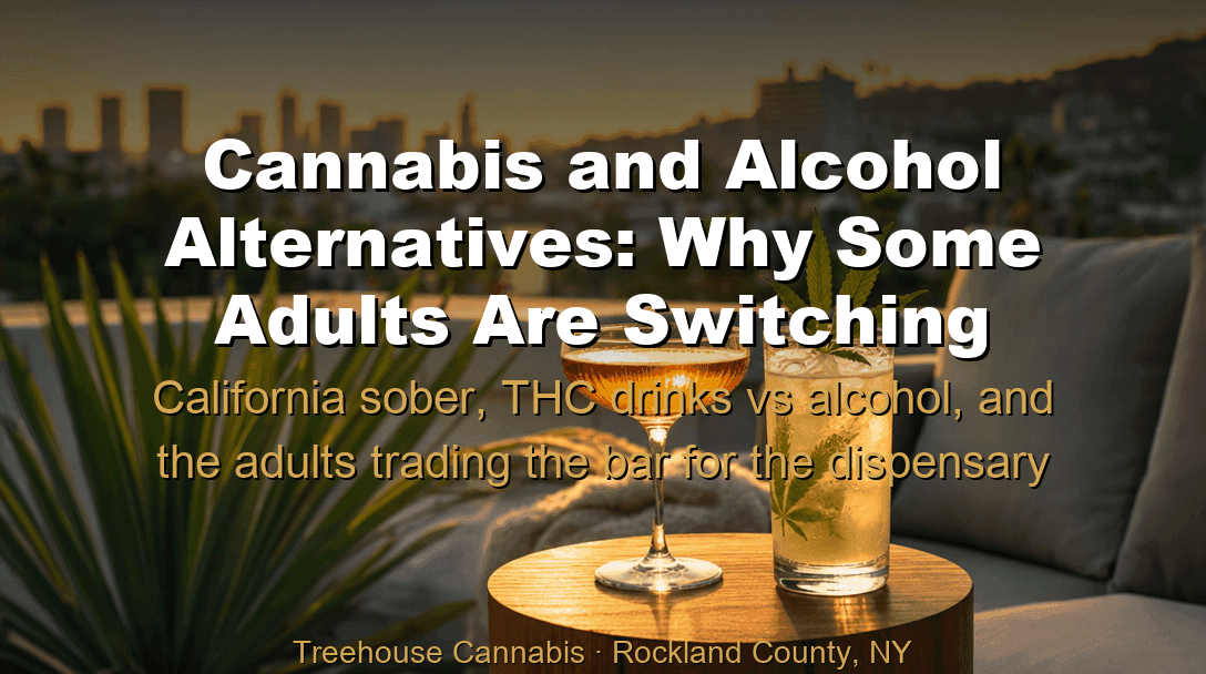 Cannabis and Alcohol Alternatives: Why Some Adults Are Switching blog post cover image