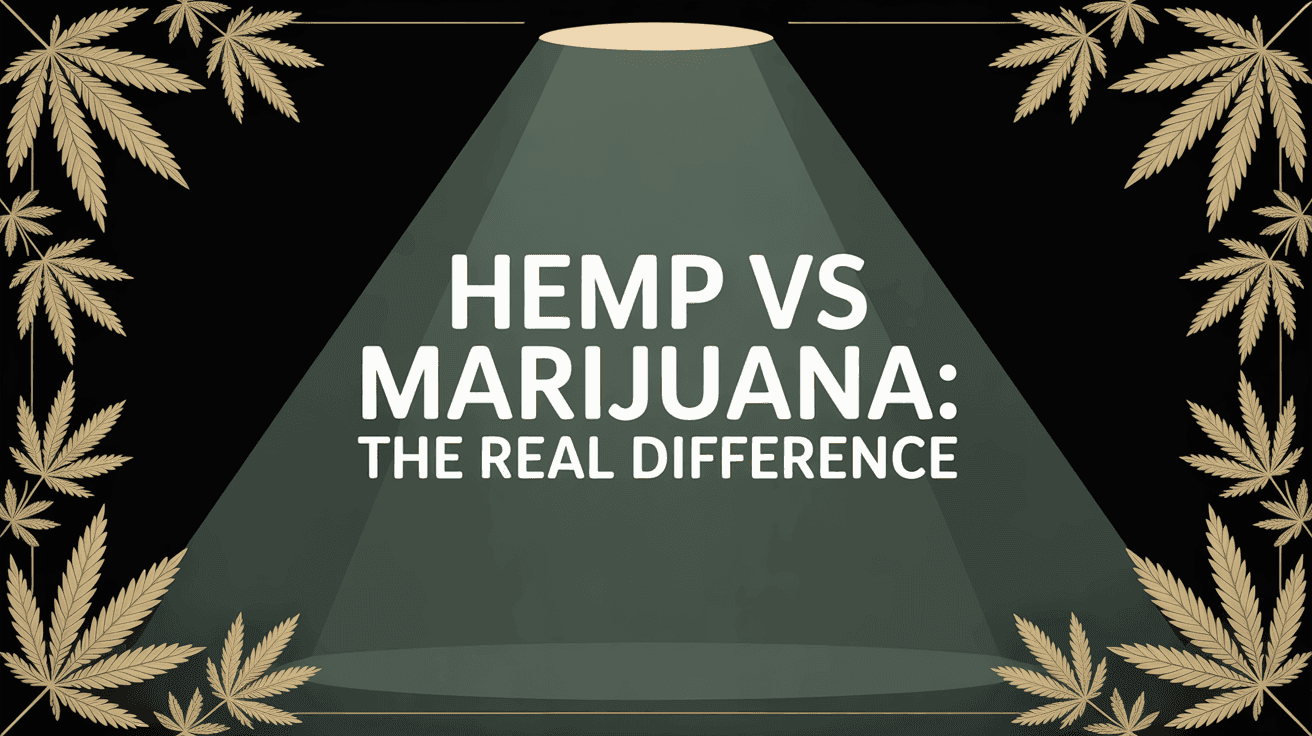 Hemp vs Marijuana: The Real Difference blog post cover image