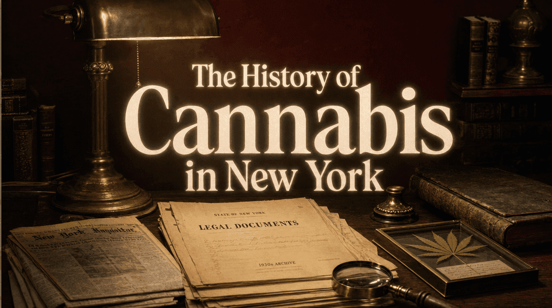 The History of Cannabis in New York blog post cover image
